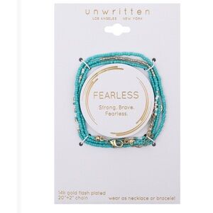 New Unwritten Turquoise and Beads Wrap Bracelet and Necklace ! 🎄❤️🎄 2 FOR 1